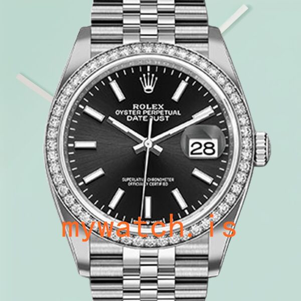 Rolex Datejust Ladies 36mm m126284rbr-0007 Black Dial Diamond Bezel: Genuine vs. Replica