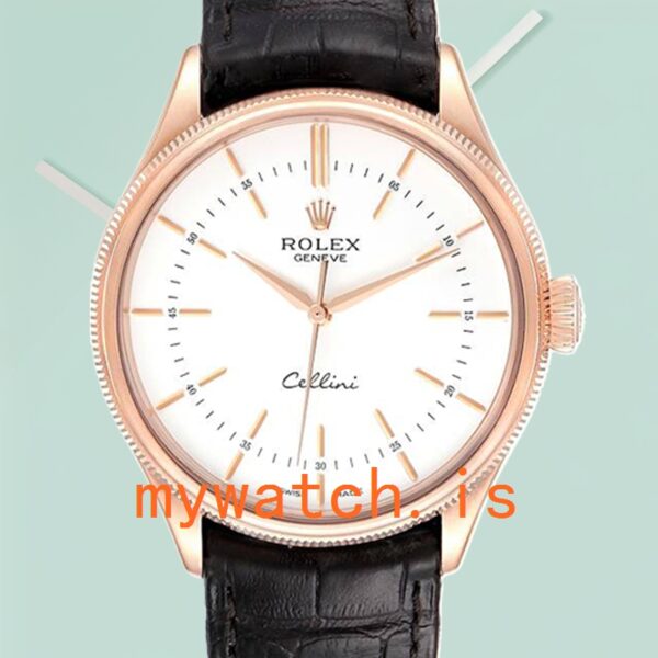 Rolex Cellini 39mm Mens m50505-0021 Leather Strap: A Timeless Elegance