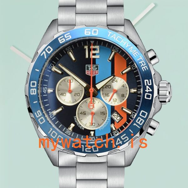 Tag Heuer Formula 1 43mm Formula1BLSB-002 Men Quartz Silver-tone: Genuine vs. Replica