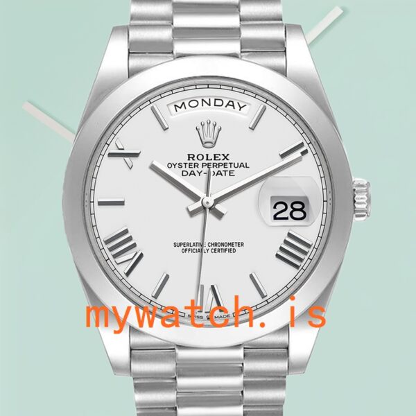 Rolex Day-Date Mens 40mm m228206-0028 Silver-tone President Bracelet: A Symbol of Prestige