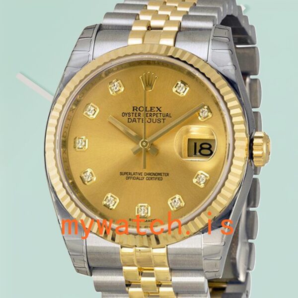 Rolex Datejust 36mm Mens 116233-CDJ Automatic: Genuine vs. Replica Analysis