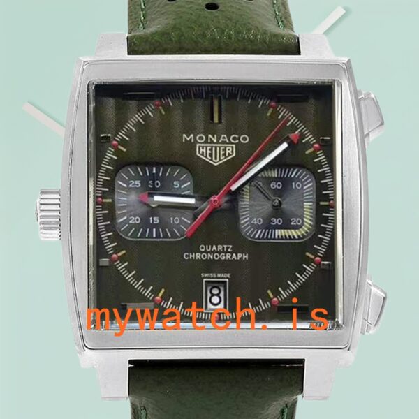 Tag Heuer Monaco 40mm CAW211E.FC6414 Mens Leather Strap: A Timeless Masterpiece