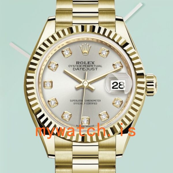 Rolex Datejust Ladies m279138rbr-0019 28mm Diamond Bezel: Genuine vs. Replica
