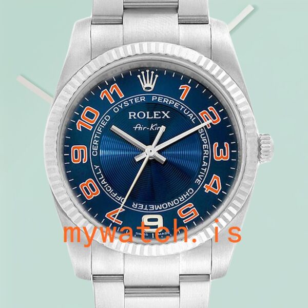 Rolex Air-King 36mm Men's 114234BLAO Stainless Steel: Genuine vs. Replica Analysis