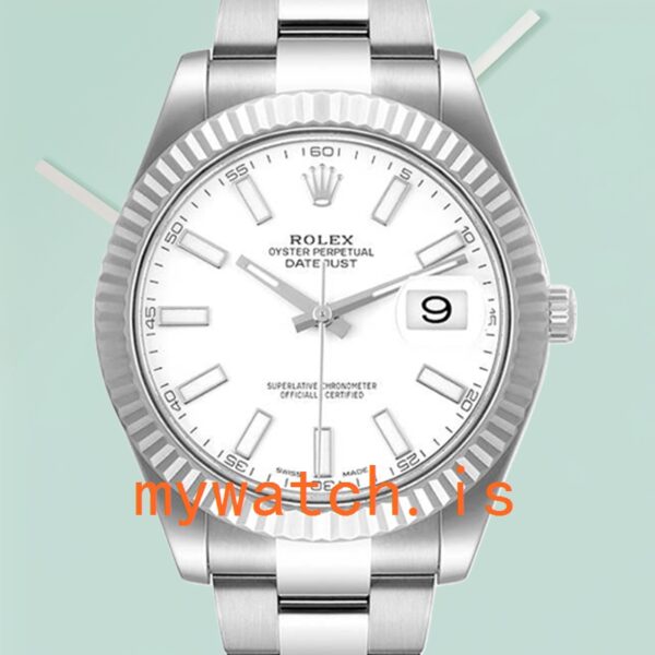 Rolex Datejust 116334 41mm Men's Silver-tone White Dial: A Timeless Masterpiece