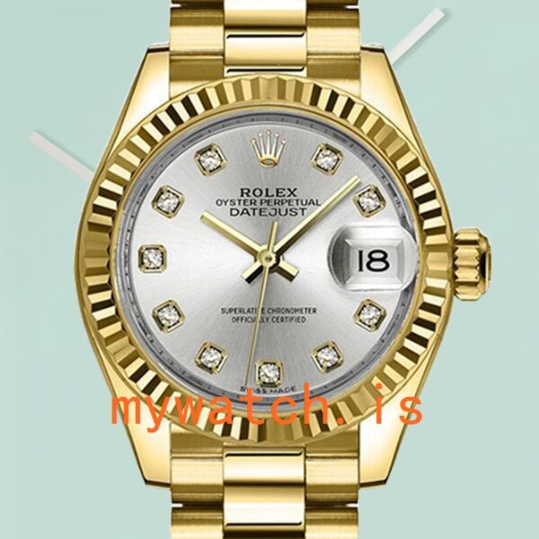 Rolex Datejust Ladies m279178-0015 28mm Gold-tone Silver Dial: A Timeless Elegance