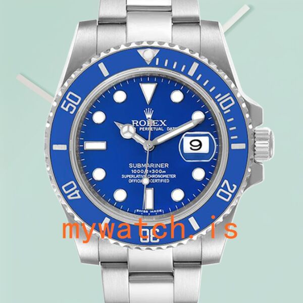 Rolex Submariner 40mm 116619LB-97209 Mens Blue Dial Silver-tone: Genuine vs. Replica