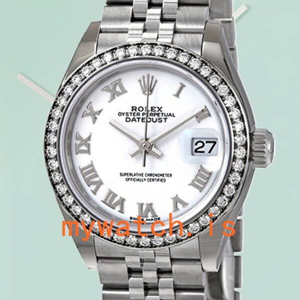Rolex Datejust m279384rbr-0019 Ladies 28mm Automatic: Authentic vs. Replica